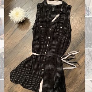 White House Black Market polka dot blouse